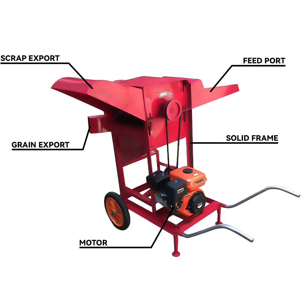 High Efficiency Maize Thresher - Rice Thresher Machine recensie en prijs