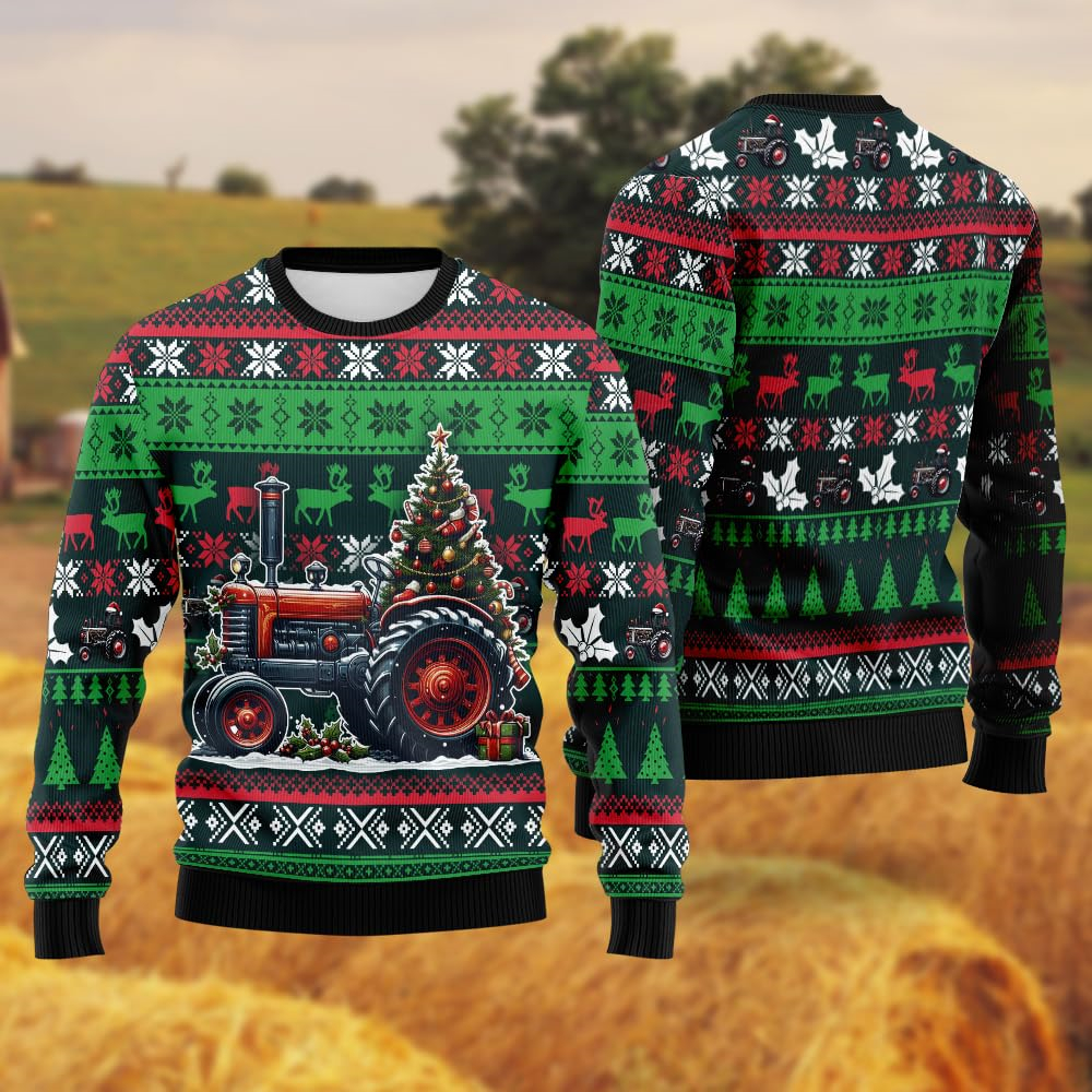 Tractor Ugly Christmas Sweater - Farming Jobs recensie en prijs